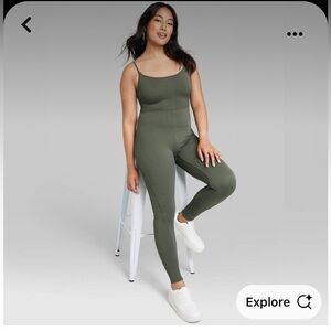 NWOT Wild Fable Olive Green Jumpsuit